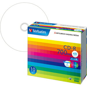 �f�[�^�pCD�|R�@700MB�@48�{���@�z���C�g���C�h�v�����^�u���@5mm�X�����P�[�X�@1�p�b�N�i10���j SR80SP10V1 �o�[�x�C�^��#