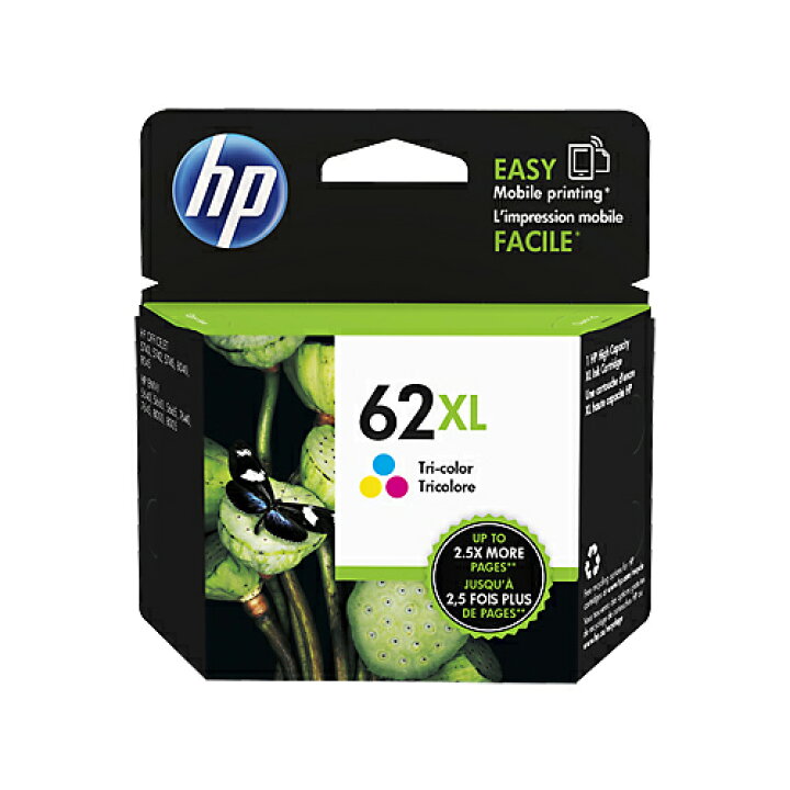楽天市場】HP62XL インクカートリッジ 3色カラー 増量 1個 C2P07AA HP 