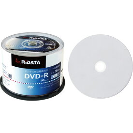 録画用DVD-R 120分 1-16倍速 ホワイトワイドプリンタブル スピンドルケース 1パック(50枚) D-RCP16X.PW50RD D RiDATA
