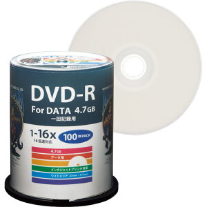 f[^pDVD-R 4.7GB 1-16{ zCgChv^u XshP[X 1pbN(100) HDDR47JNP100 nCfBXN