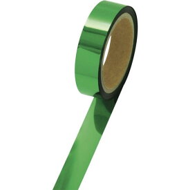 メッキテープ 25mm幅 緑 幅25mm×長さ50m グリーン 40-4481 ササガワ#