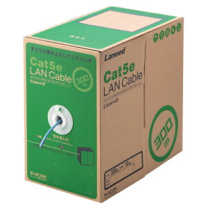 �G���R�� LAN�P�[�u��(Cat5e �P��) �u���[ 300m RoHS�w�ߏ���(10����) LD-CT2/BU300/RS 1�� LD-CT2/BU300/RS �G���R�� #