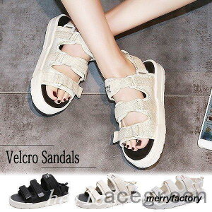 サンダルスポーツサンダル厚底スポサンぺたんこフラットレディース夏春歩きやすい靴シューズ(bo-659)