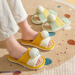 スリッパ 子供用 ルームシューズ キッズ 女の子 男の子 猫の爪 室内用リネンスリッパ 部屋履き 室内履き 滑り止め 通気性 汗を吸い取る 疲れない 蒸れない 散歩