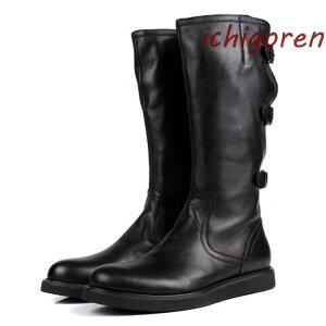 本革 メンズ ロングブーツ ブーツ ワークブーツ 靴 無地 カジュアル メンズブーツ エンジニアブーツ バイクブーツ ミリタリーブーツ マウンテンブーツ