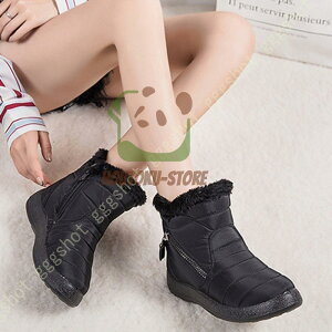 ムートンブーツ 防水 スノーブーツ レディース 防寒靴 撥水防水 滑らない スニーカー 裏起毛 暖かい おしゃれ ウィンターブーツ 冬用 軽量 雪靴 インナーボア