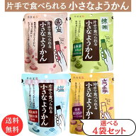 スーパーSALE 期間中店舗ポイント5倍 送料無料 メール便【片手で食べられる小さなようかん 選べる4袋セッ…