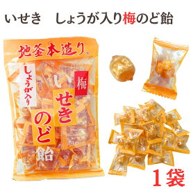 メール便【しょうが入 梅のど飴】いせき メントール しょうが　梅 ハーブ 井関食品 地釜本造り