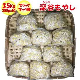 深谷もやし 3500g（350g x 10パック） 闘うもやし【飯塚商店（埼玉県深谷市）冷蔵品 送料別 クール宅急便】