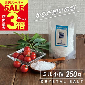 ＼6/11(火)1:59まで★割引多数&ポイント最大3倍／【1000円ポッキリ 送料無料】 岩塩 食用 ヒマラヤ岩塩 源気商会 クリスタル岩塩 透明 ミルタイプ 小粒 250g パウチ 食品 調味料 塩 パキスタン 無添加 ミネラル メール便送料無料 [3]