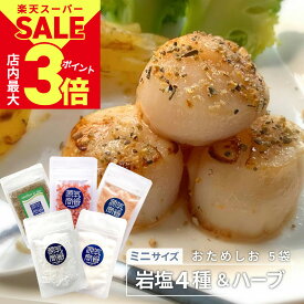 ＼6/11(火)1:59まで★割引多数&ポイント最大3倍／【1000円ポッキリ 送料無料】 岩塩 少量サイズ 小袋 おためし5袋セット おためしお ミニ 5種 ヒマラヤ岩塩 食品 調味料 メール便送料無料 [2]