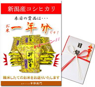 【お米一年分】目録景品 パネルギフト お米（ 新潟産 極上 コシヒカリ 2kg×12 ） 特大 A3パネル 目録 注…