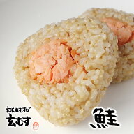 玄米おむすび 鮭 1個 おにぎり 冷凍 玄米おにぎり 玄米 個包装 レンチン 酵素 玄米 発芽 発酵 国産米 契…