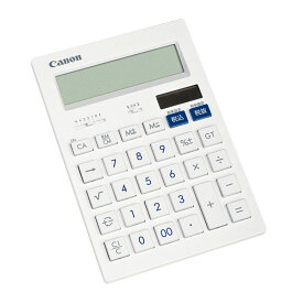 Canon 大型卓上サイズ 抗菌キレイ電卓 [HS-1201T] 未使用 アウトレット品