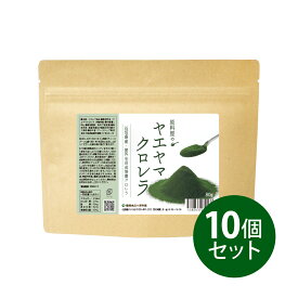 健康食品の原料屋 ヤエヤマ クロレラ 八重山クロレラ 無添加 100％ 粉末 石垣島産 約9ヵ月分 80g×10袋