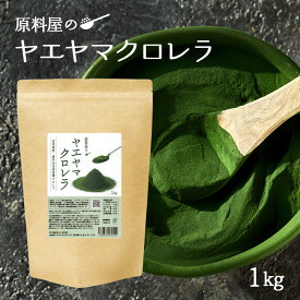 ヤエヤマ クロレラ 粉末タイプ [ 1袋 1kg お徳用 ] 八重山クロレラ 石垣島産 葉酸 アミノ酸 クロロフィル サプリ