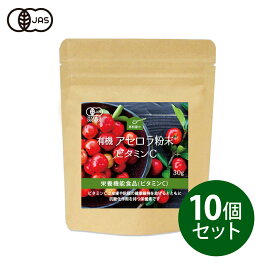 健康食品の原料屋 有機アセロラ粉末ビタミンC（栄養機能食品） 30g×10袋
