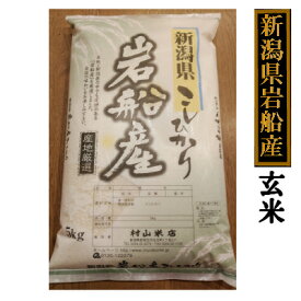 新潟県岩船産 コシヒカリ 5kg 玄米（令和5年産）送料無料［贈答兼備]