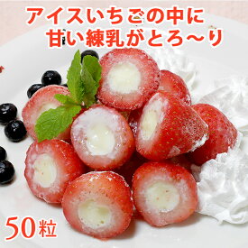 苺アイス 練乳入り 20g×50粒入 冷凍 ヒカリ乳業 丸ごと いちごアイス 個包装 プレゼント 冬ギフト 苺スイーツ イチゴ おやつ 業務用
