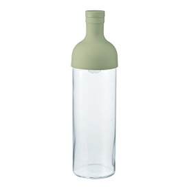 水出し ボトル【ポット 水筒 タンブラー】HARIO (ハリオ) フィルターインボトル スモーキーグリーン 実用量750ml FIB-75-SG【緑茶 冷茶 紅茶 麦茶】