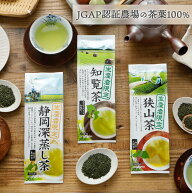 お茶 緑茶 茶葉 各100g 静岡深蒸し茶(静岡茶) 知覧茶 狭山茶【日本茶 送料無料】産地飲み比べ 生産者限定…