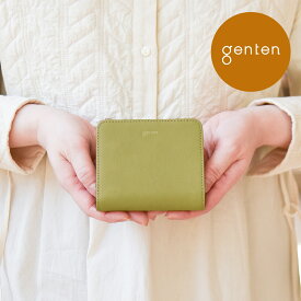 【ゲンテン公式】 genten 43872 ゲンテン ダンサ 二つ折り財布2024福財布 新作★本革 二つ折り財布 春財布 レザー 【2024年福財布】