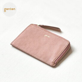 【ゲンテン公式】 genten 44312 (42743) ゲンテン フレスコ フラグメントケース フラグメントケース 本革 レディース 山羊革 小銭入れ スマートウォレット ミニ財布 ミニマルウォレット レザー