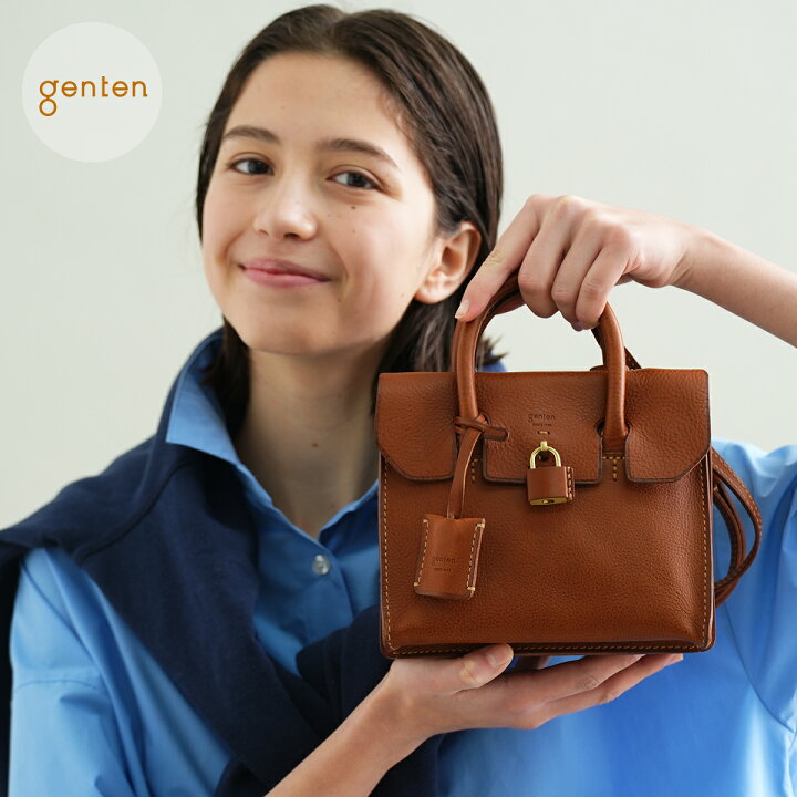 新品＊genten Minerva ショルダーバッグ ブラウン ゲンテン（genten 