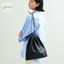 【ゲンテン公式】 genten 44035 (42863) ゲンテン ミネルヴァ 巾着型バッグ 本革バッグ ユニセックス ジェンダーフリー メンズ レディース 巾着 バッグ バケットバッグ イタリアンレザー