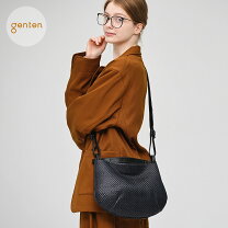 楽天市場】genten ショルダーバッグ（カラーブラック）（レディース 