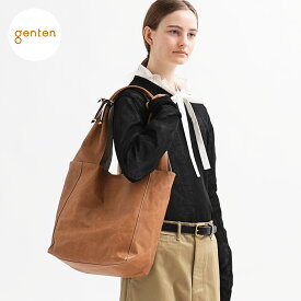 【ゲンテン公式】 genten 44710 ゲンテン ピアット 大 本革 トートバッグ 日本製 大きめ レディース 軽量