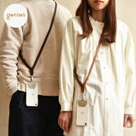 【ゲンテン公式】 genten 43581 ゲンテン スマートフォン ストラップ 本革 レザー スマホショルダー レザ…