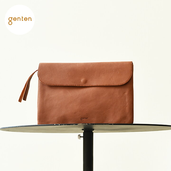 楽天市場】【ゲンテン公式】 genten 43728 ゲンテン 貴重品ポーチ 本革 
