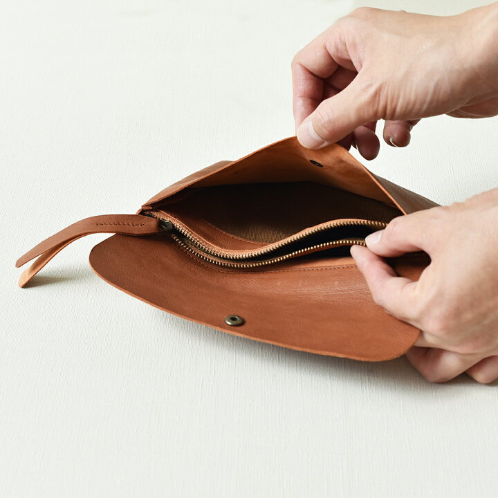 楽天市場】【ゲンテン公式】 genten 43728 ゲンテン 貴重品ポーチ 本革 