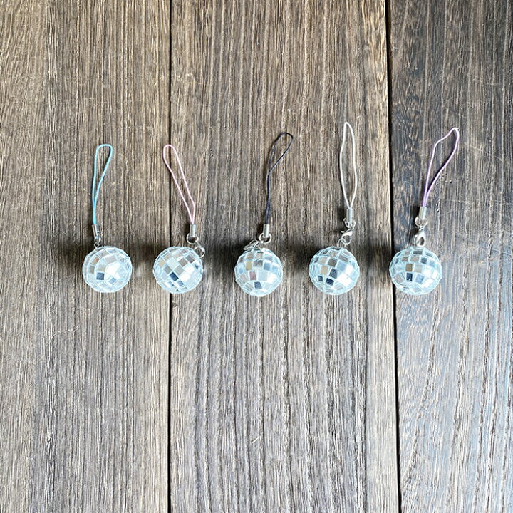 楽天市場】ミラーボール ストラップ キーホルダー アクセサリー きれい  