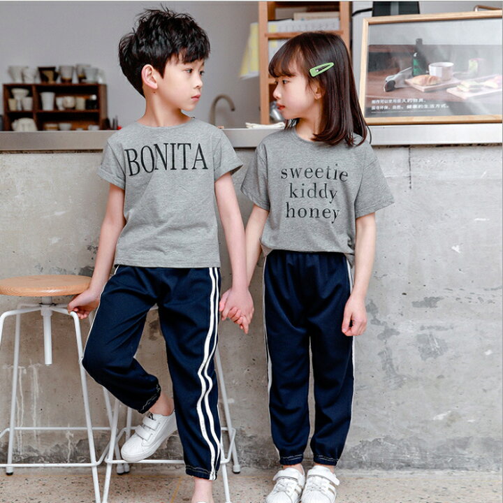 楽天市場 キッズ ジャージ キッズ おしゃれ 子ども 子供服 男の子 女の子 スウェット 長ズボン 2本線 ２本ライン ジェントルブリーズ