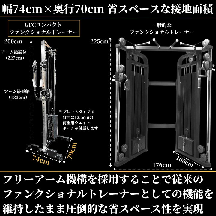 楽天市場】GFCコンパクトファンクショナルトレーナー 『プレートロード 