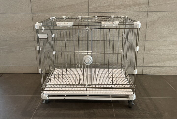 楽天市場】ステンレス製 重ねられるケージ(中サイズ) 犬 ケージ ハウス  