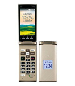 【中古】【安心保証】 かんたんケータイ KYF38[8GB] au シャンパンゴールド