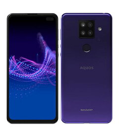 【中古】【安心保証】 AQUOS sense4 plus SH-M16[128GB] SIMフリー パープル mineo版