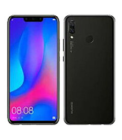 【中古】【安心保証】 HUAWEI nova 3 PAR-LX9[128GB] SIMフリー ブラック