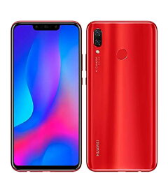 【中古】【安心保証】 HUAWEI nova 3 PAR-LX9[128GB] SIMフリー レッド