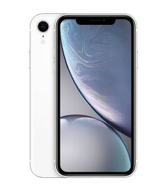 【中古】【安心保証】 iPhoneXR[128GB] SIMロック解除 au/UQ ホワイト