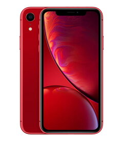 【中古】【安心保証】 iPhoneXR[64GB] au レッド