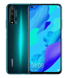 【中古】【安心保証】 HUAWEI nova 5T YAL-L21[128GB] SIMフリー クラッシュグリーン