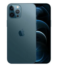 【中古】【安心保証】 iPhone12ProMax[128GB] 楽天モバイル MGCX3J パシフィックブルー