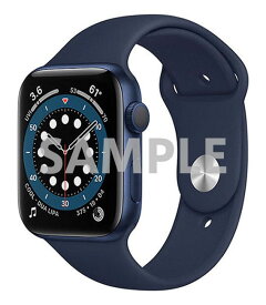 【中古】【安心保証】 Series6[44mm GPS]アルミニウム ブルー Apple Watch M02G3J