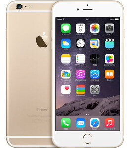 【中古】【安心保証】 SIMフリー iPhone6Plus[128G] ゴールド