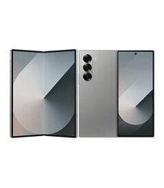 【中古】【安心保証】 Galaxy Z Fold6 SCG28[512GB] au シルバーシャドウ