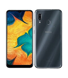 【中古】【安心保証】 GALAXY A30 SCV43[64GB] UQモバイル ブラック